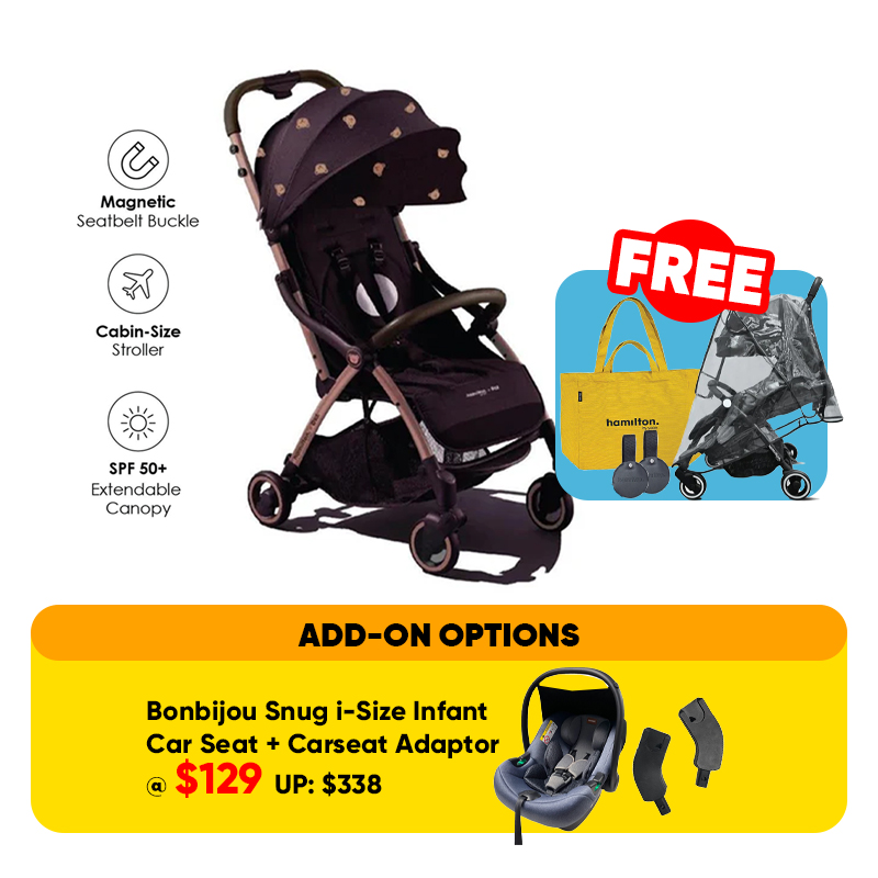 [Special Edition] Hamilton X1 Plus x DTD (Bear) MagicFold Stroller + FREE GIFT + Add On Option